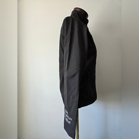 JAMES & NICHOLSON MERCEDES Black Jacket with BMW testing Track Back. Size Small - Picture 6 of 15